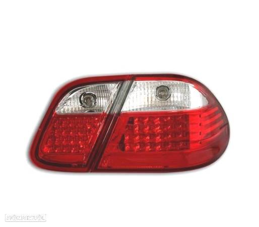 FAROLINS TRASEIROS LED PARA MERCEDES CLK W208 97-02 VERMELHO BRANCO - 2