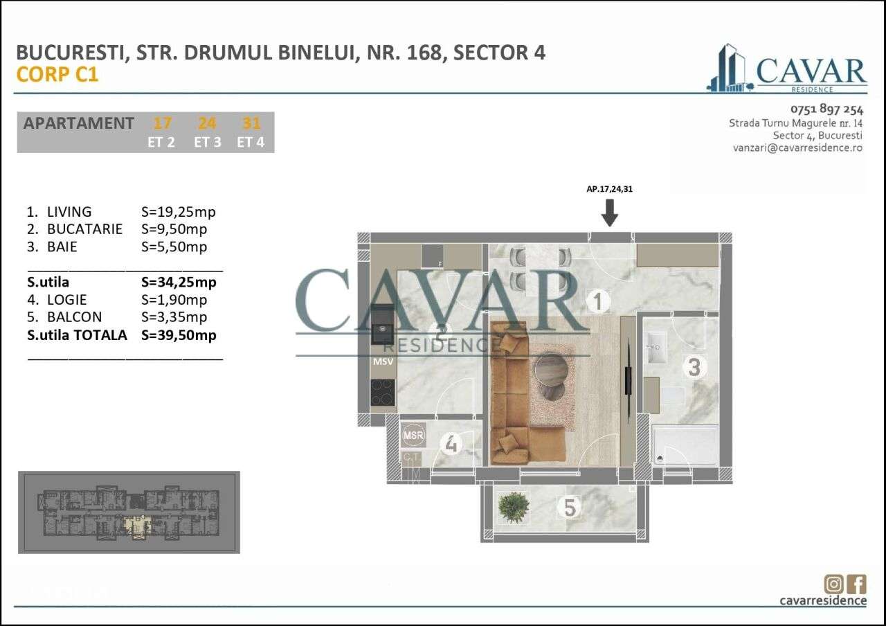 Alege Inteligent. Alege cel mai nou proiect semnat Cavar Residence