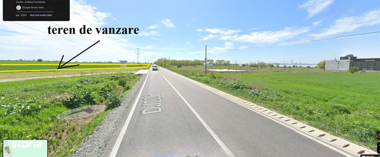 Teren Corbu cu front la DJ asfaltat aproape de plaja - Imagine principală: 4/4