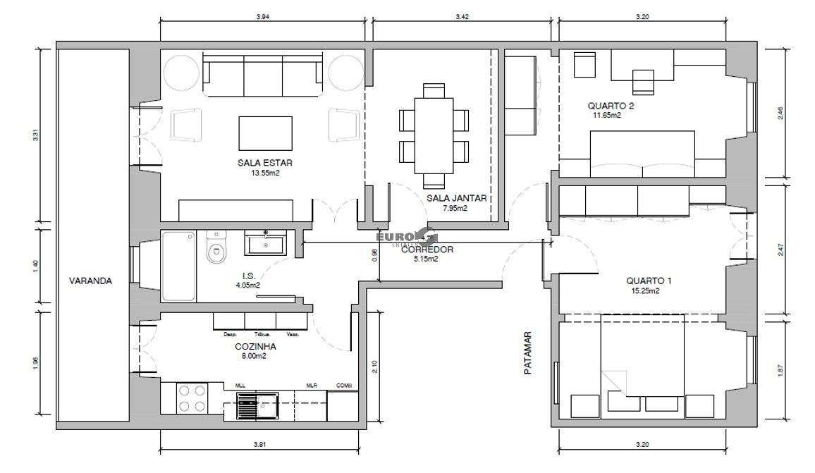 Excelente T2 para venda ao pé de Sete Rios-24