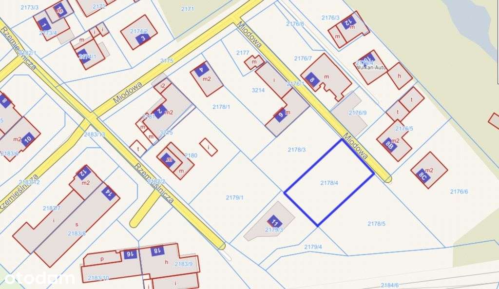 Swarzędz, ul. Miodowa , działka 589 m2-3