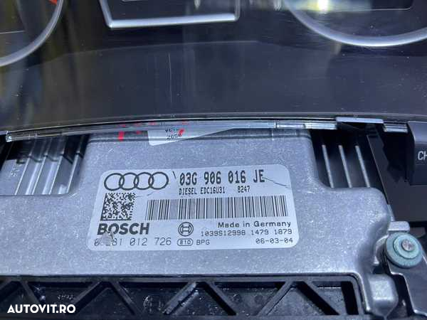 Kit Pornire ECU Calculator Motor Cheie cu Contact si Ceasuri Bord Audi A4 B7 2.0 TDI BRE 2005 - 2008 Cod 03G906016JE 0281012726 - 4
