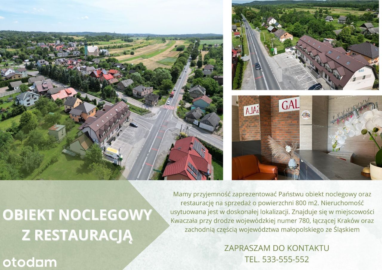 Obiekt noclegowy z restauracją - Kwaczała