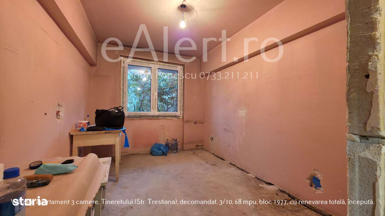 Apartament 3 camere Tineretului – renovare începută, decomandat, 3/10!-5
