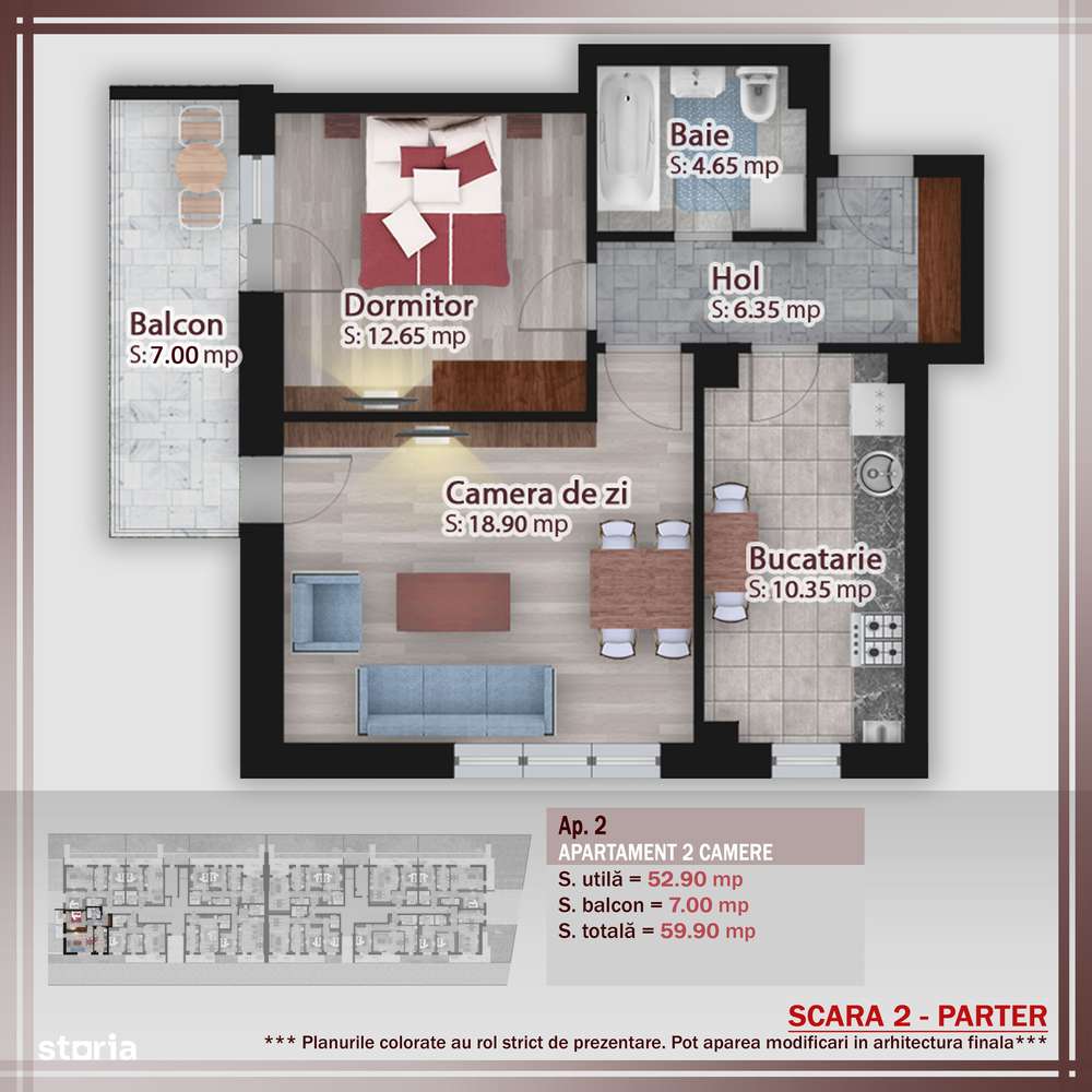 2 camere - parcare bonus -oferta lansare proiect Pallady-0