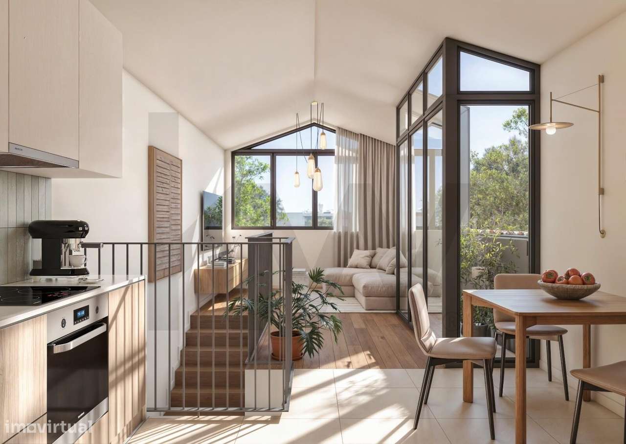T2 com terraço no Jardim Emídia – O novo refúgio urbano de Carcavelos-8