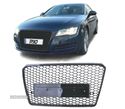 GRELHA FRONTAL PARA AUDI A7 C7 4G 10-14 PDC LOOK RS PRETO BRILHANTE - 1