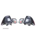 FAROLINS TRASEIROS LED PARA BMW E46 98-01 VERMELHO ESCURECIDO - 3