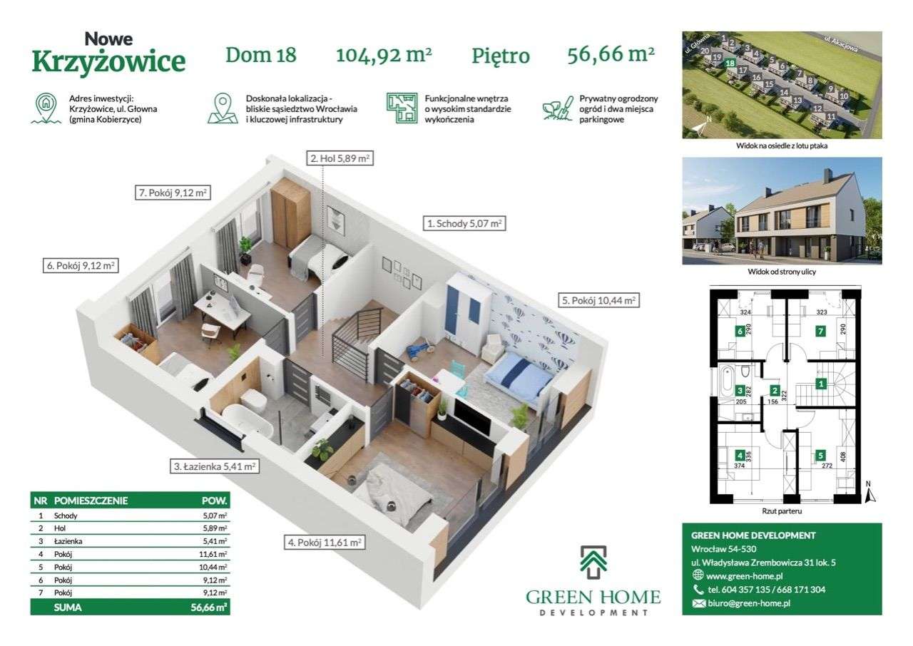 Nowe Domy w zabudowie bliźniaczej Krzyżowice - Pełny obrazek: 5/11