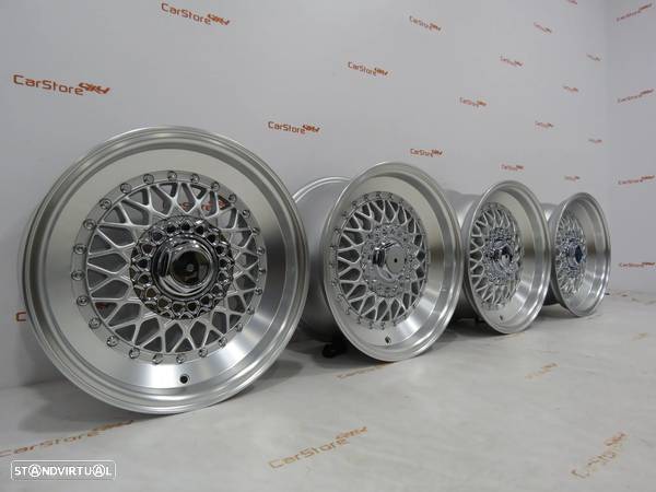 Jantes Look BBS RS Step Lip 15 x 7.5 et 18 4x100 + 4x108 Silver - 4