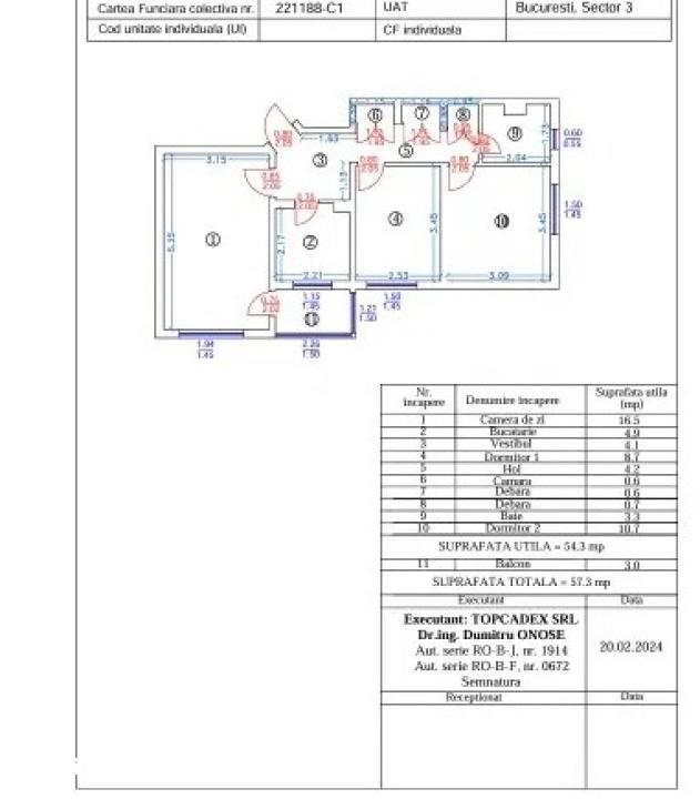 Apartament 3 camere Titan - Trazpezului