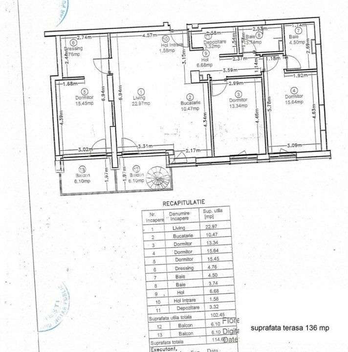 Pipera 1 - Porsche Nord | Penthouse 4 Camere + Terasa Proprie Etaj 6 + - Imagine principală: 4/19