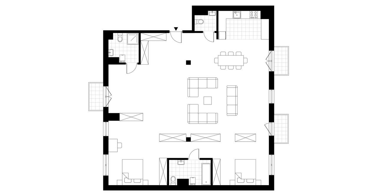 5-pokojowe mieszkanie 148m2 + taras Bez Prowizji - Pełny obrazek: 4/9