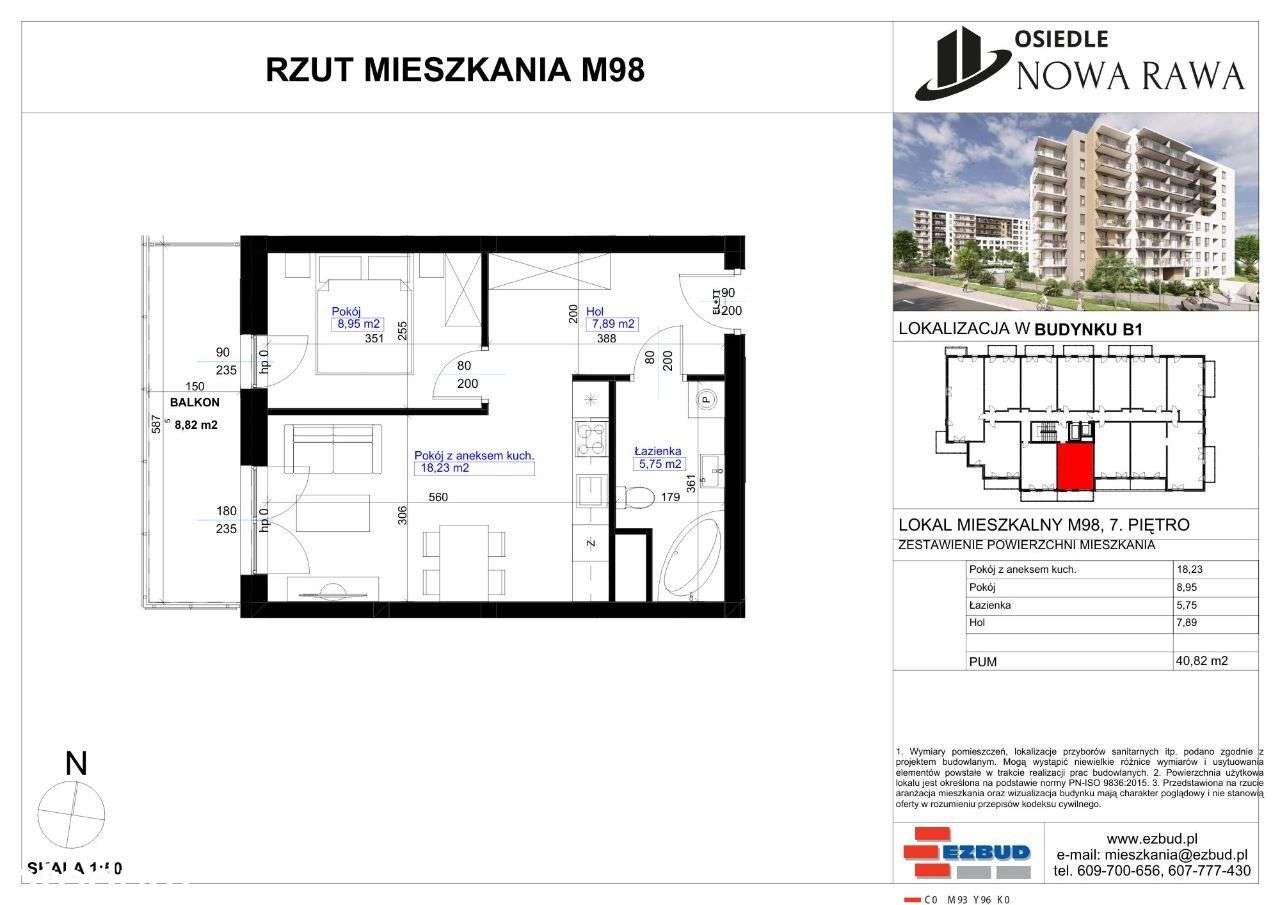 Osiedle Nowa Rawa | mieszkanie 2-pok. | 98 - Pełny obrazek: 2/7