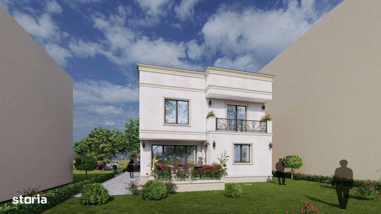 Vila Neoclasica zona CENTRALA Otopeni curte 500m2-7