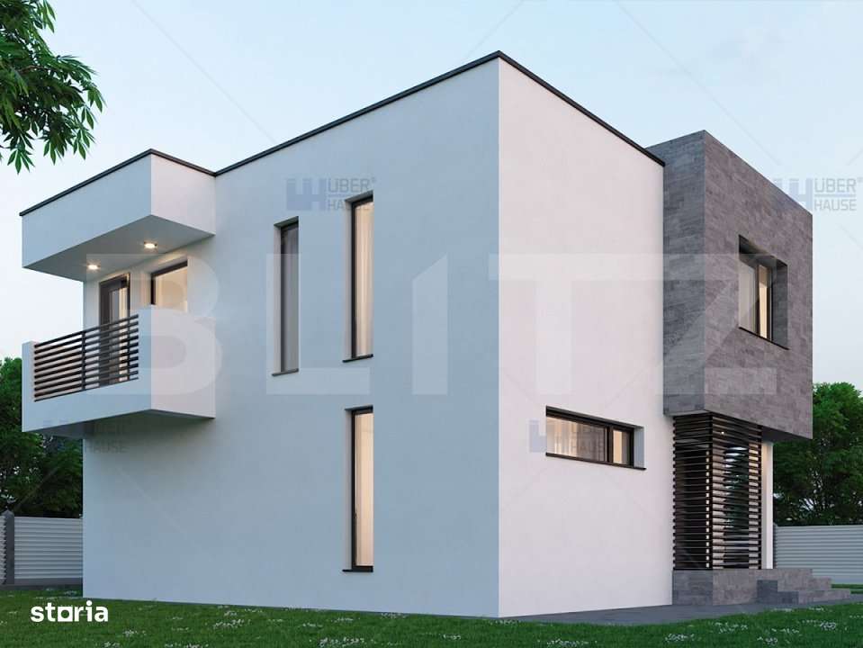 Ansamblu privat case individuale: 120 mp util, 600 mp teren, Baciu - Imagine principală: 4/9