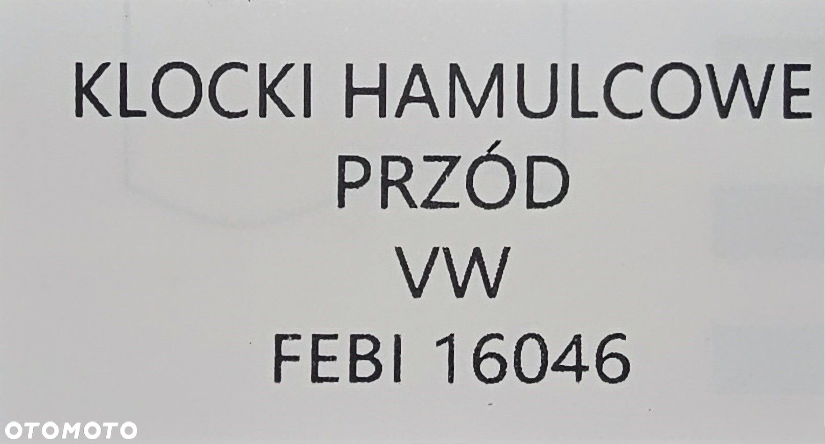 NOWE KLOCKI HAMULCOWE PRZÓD VOLKSWAGEN / SEAT / SKODA / AUDI - 16046 - 5