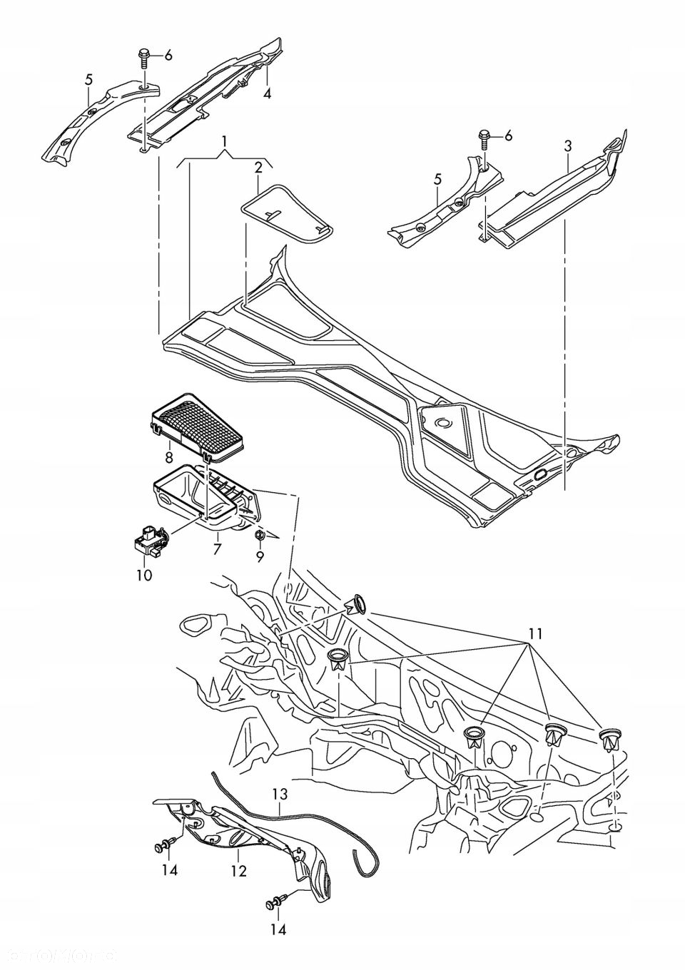 CZUJNIK JAKOŚCI POWIETRZA AUDI A8 D4 4H 4H0907658B - 5