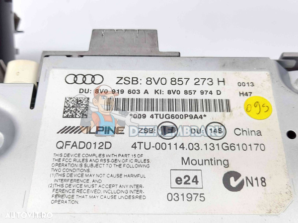 Display bord Audi A3 Sportback (8VS, 8VM) [Fabr 2013-prezent] 8V0857273H - 2