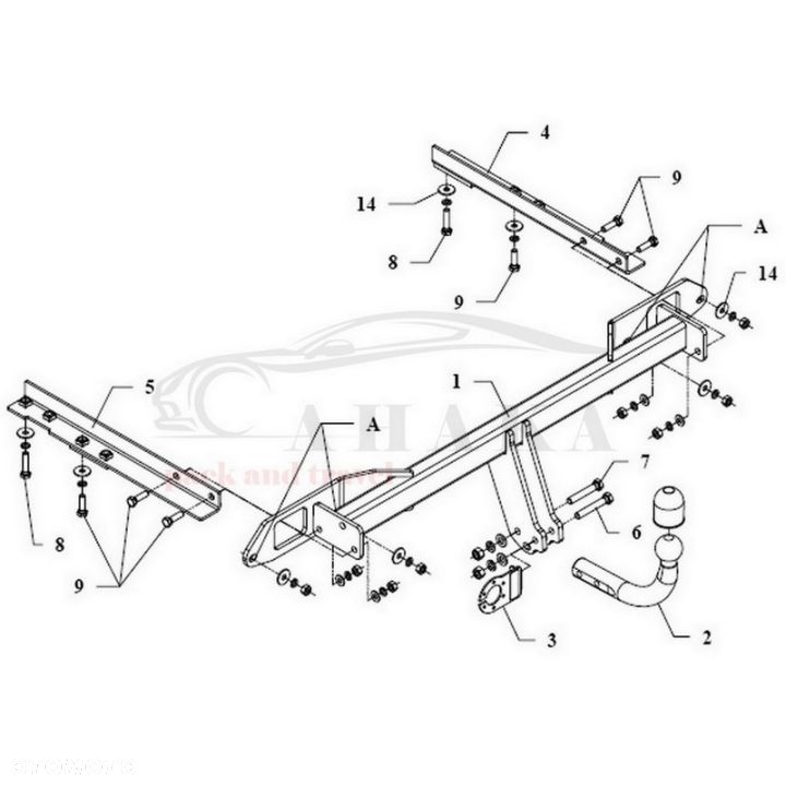 Hak Holowniczy Odkręcany Do Opel Insignia A Hatchback 2008-2017 - 5