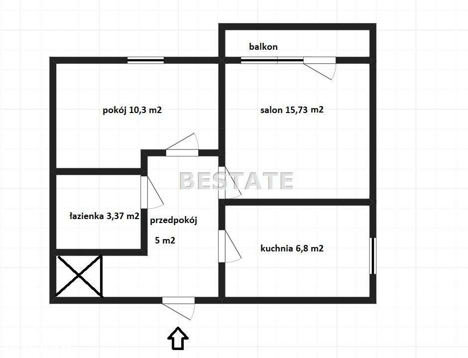 Przytulne,2 pokoje z balkonem, świetna lokalizacja-4