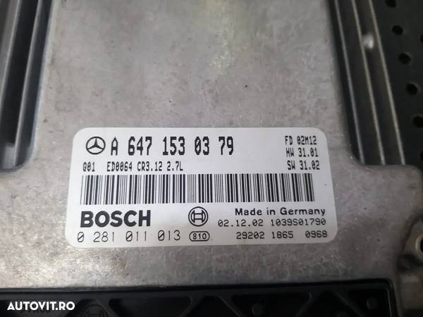 Ecu calculator motor mercedes e class w211 a6471530379 - 2