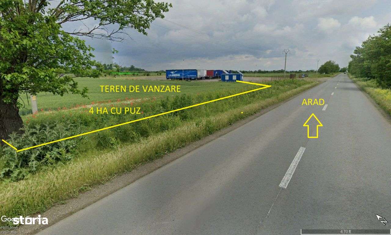4 ha teren cu puz soseaua arad-zadareni-4