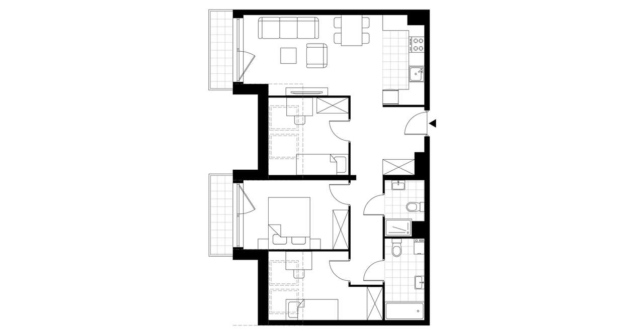 Pod Jeleniami | mieszkanie 4-pok. | A1.4/5 - Pełny obrazek: 4/9