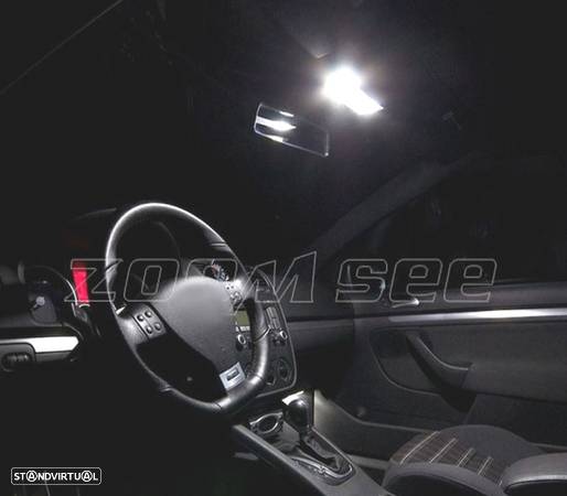 KIT COMPLETO 16 LAMPADAS LED INTERIOR PARA VOLKSWAGEN VW GTI MKV GOLF 5 MK5 GOLF5 06-09 - 5