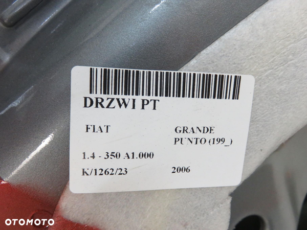 DRZWI PRAWY TYŁ FIAT GRANDE PUNTO (199_) 163/B - 9