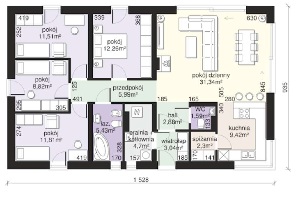 Dom w stanie surowym otwartym - Zwierzchów - Pełny obrazek: 4/15