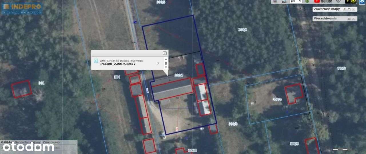 Działka powierzchnia 1592m² z murowanymi budynkami