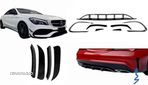 Prelungiri Bara Fata si Spate compatibil cu Mercedes CLA W117 Facelift (2016-2018) CLA45 Design Neg - 1