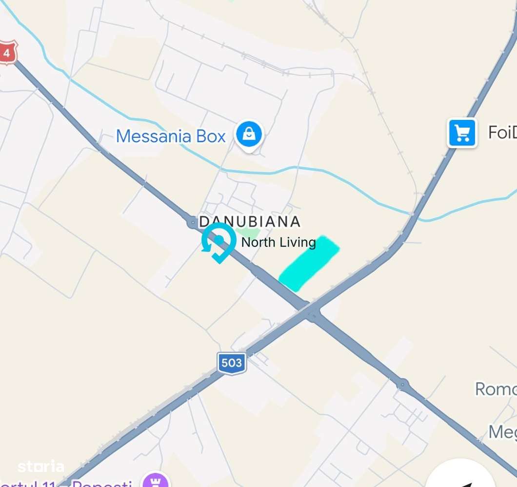 Teren 16,500mp Popesti-Leordeni / Soseaua Oltenitei  / Danubiana-1