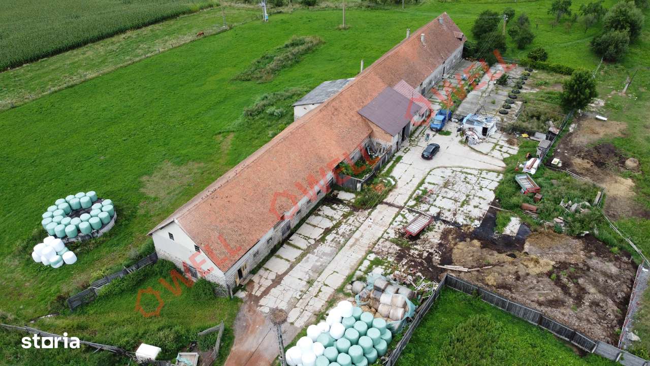 Clădire de depozitare cu locuință amenajată de vânzare în Bixad! - Imagine principală: 4/15