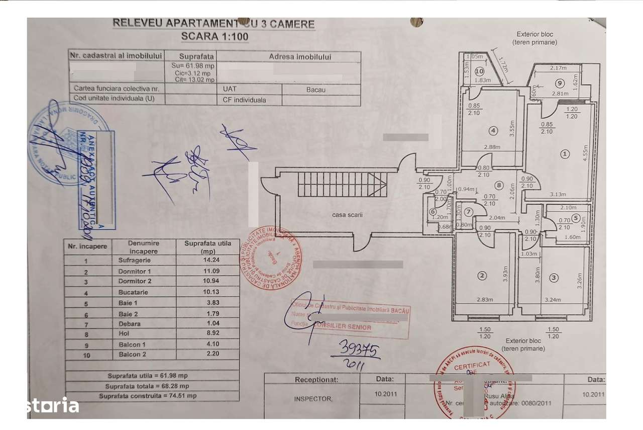 Piata Mioritei-3 cam decomandate-renovat/centrala/AC/2 balcoane/PVC-11