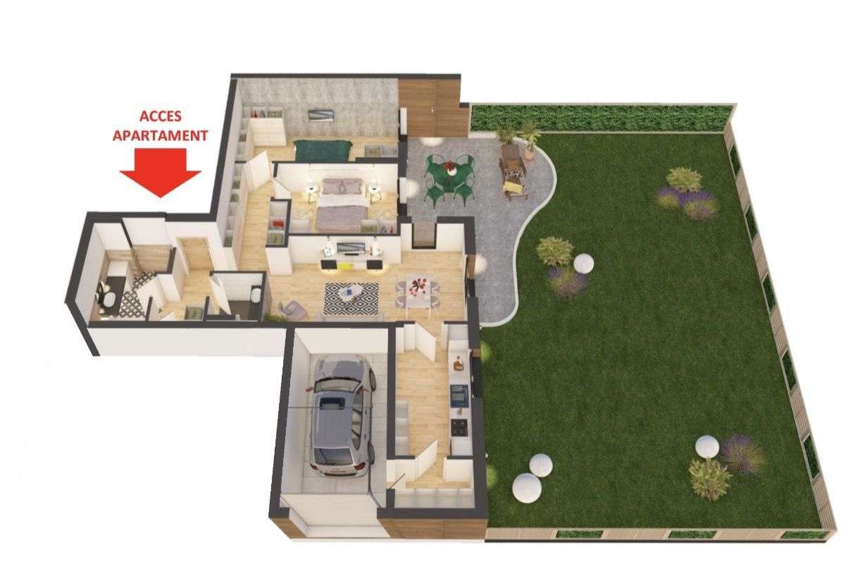 Apartament ARED spectaculos cu gradina si garaj Comision 0 - Imagine principală: 3/13