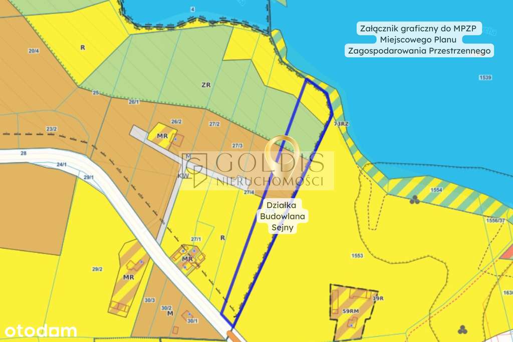 Budowlana nad jeziorem Sejny z linią brzegową - Pełny obrazek: 4/4