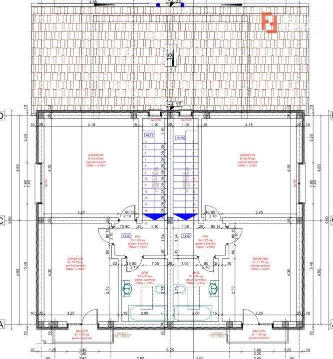 Duplex Mosnita, 4 camere, 2 bai - Toate utilitatile - Imagine principală: 3/11
