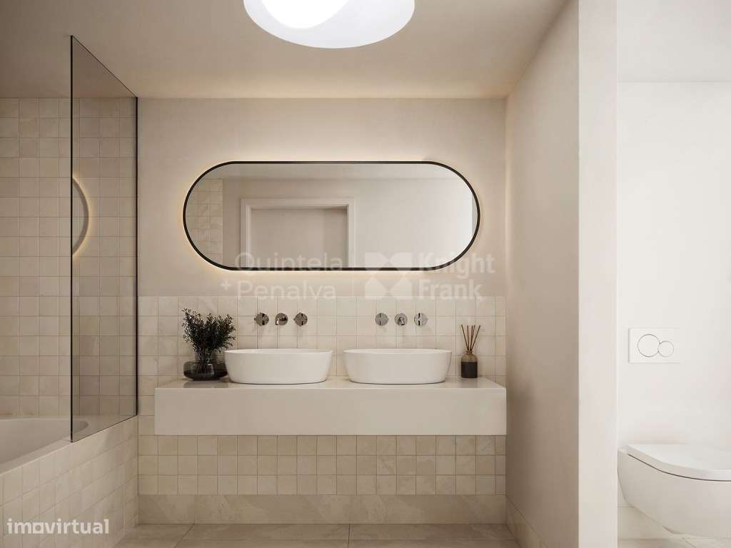 Apartamento T3 com jardim e garagem em condomínio no Porto-5