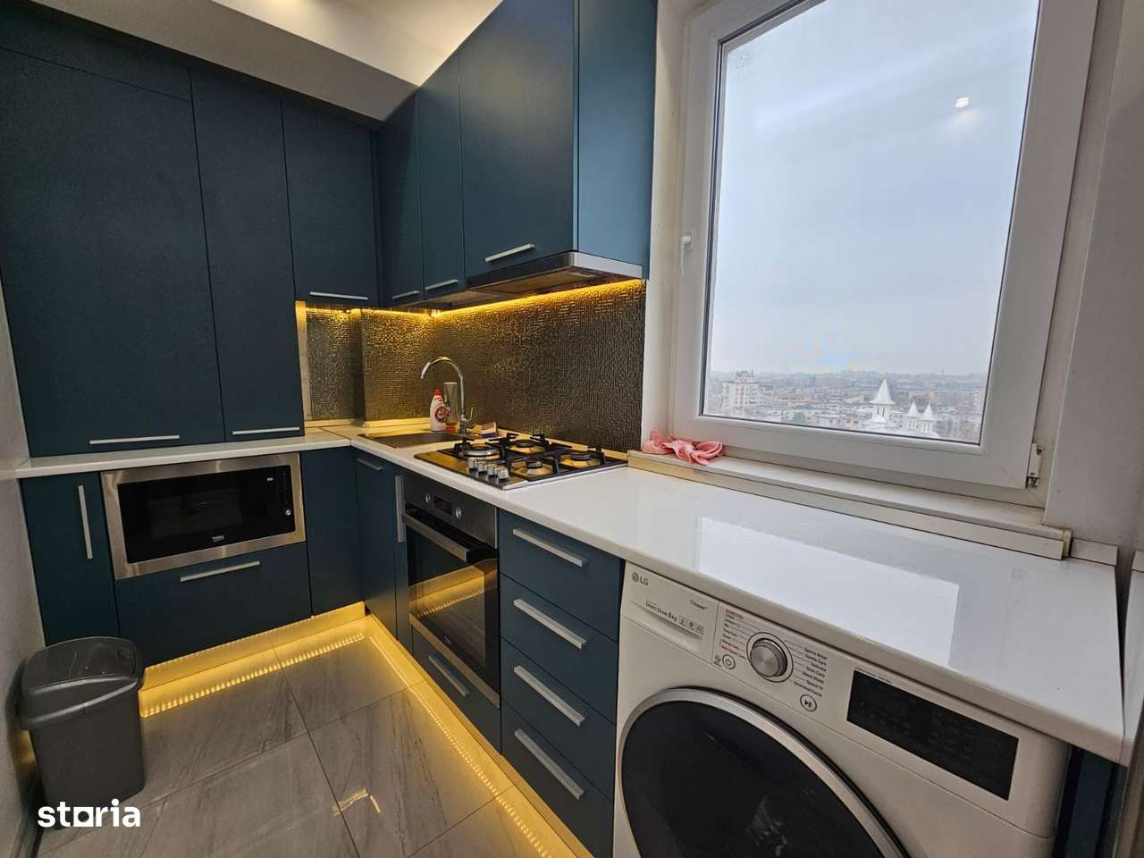 Apartament cu două camere – Zona Inel 2 – Bloc Nou, Panoramic, Mobilat-6