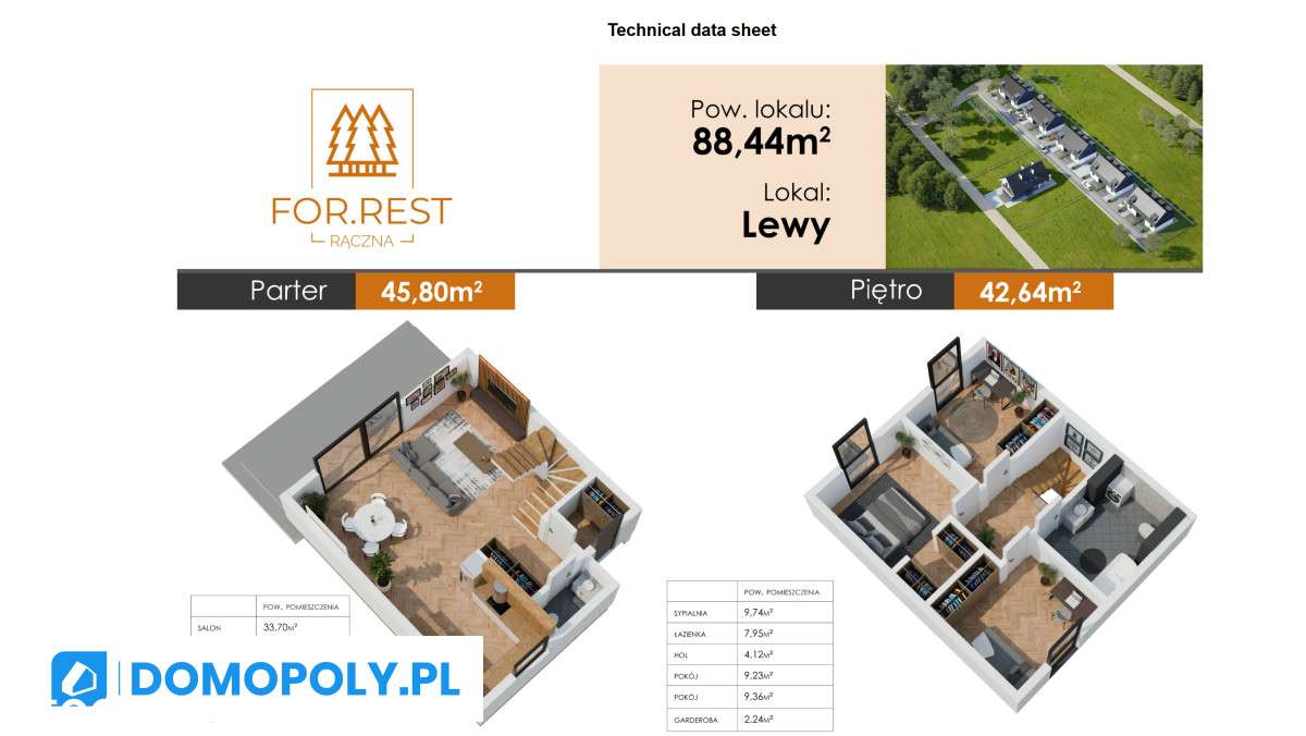 90m2 ogródek | Przedsprzedaż | Las za płotem - Pełny obrazek: 5/18