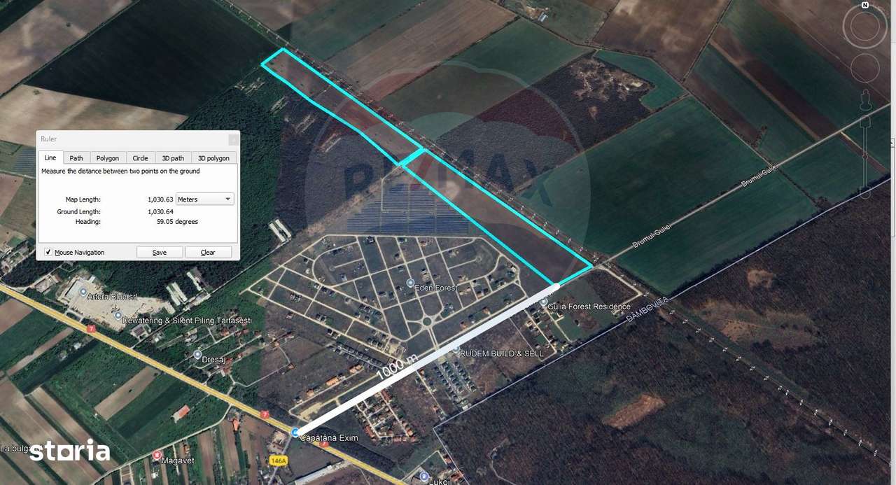 Teren intravilan 19,3 ha/locatie strategica, acces linie CFR/Gulia - Imagine principală: 2/7