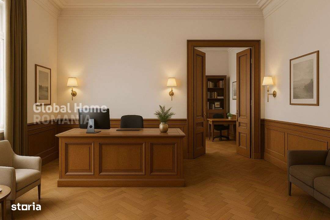 Spatiu birouri - 3 camere | Zona Cismigiu | Et. 2 – Cladire Interbel - Imagine principală: 2/12