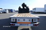 Samro NACZEPA PLATFORMA + HDS HIAB R 150 / DO BUDOWLANKI / PODŁOGA SZYNA-DESKA / - 5