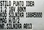 SILNIK 1.2 16V 80KM FIAT PUNTO II 2 STILO 188A5000 - 7