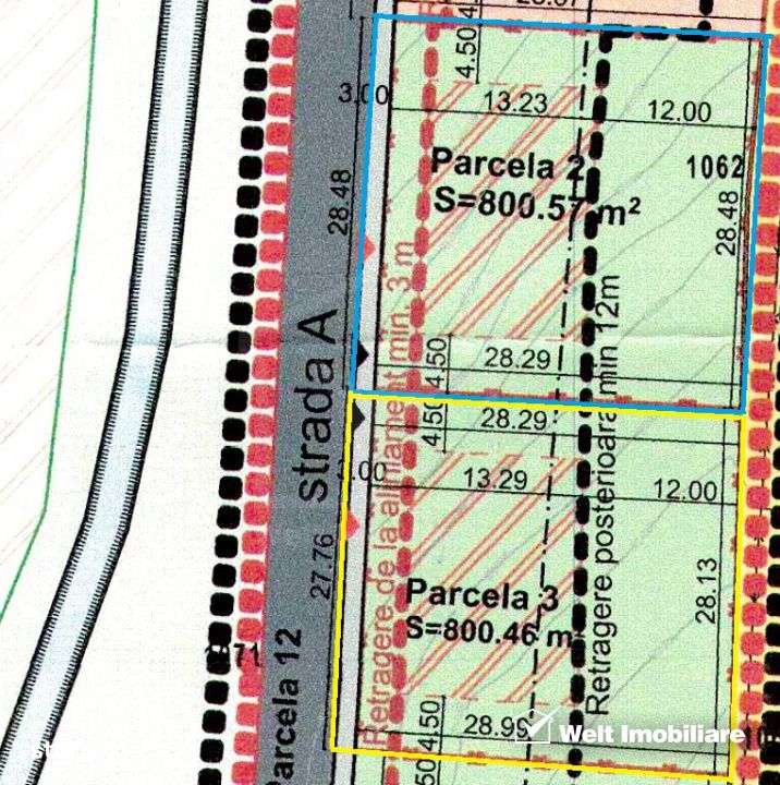 Teren 800mp pt casa individuala, PUZ si HCL colonia Sopor - Imagine principală: 5/7