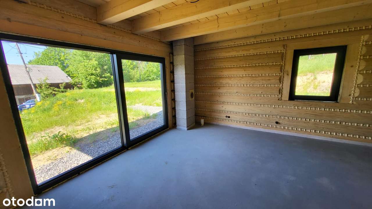 Dom z bali drewnianych z widokiem na Złoty Groń – Istebna-12
