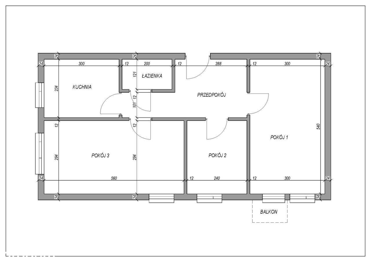 Mieszkanie, 56,20 m², Płock - Pełny obrazek: 2/2