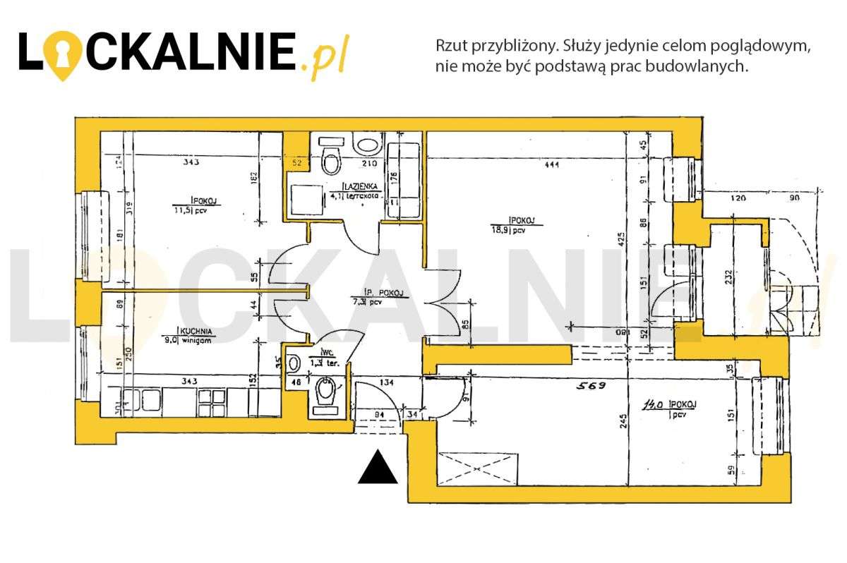 3-pokojowe z potencjałem aranżacyjnym | ogródek-19